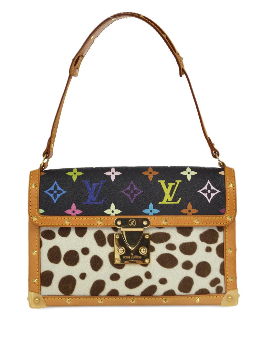 Louis Vuitton Pre-Owned x Takashi Murakami 2003 Pochette Dalmatian handbag - Neutrals von Louis Vuitton Pre-Owned