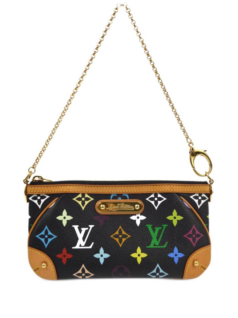 Louis Vuitton Pre-Owned x Takashi Murakami 2009 Pochette Milla MM shoulder bag - Black von Louis Vuitton Pre-Owned