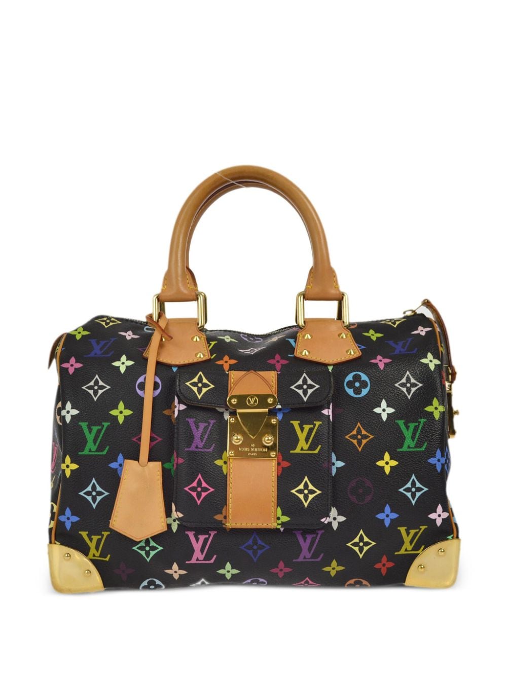 Louis Vuitton Pre-Owned x Takashi Murakami 2010 Speedy 30 handbag - Black von Louis Vuitton Pre-Owned