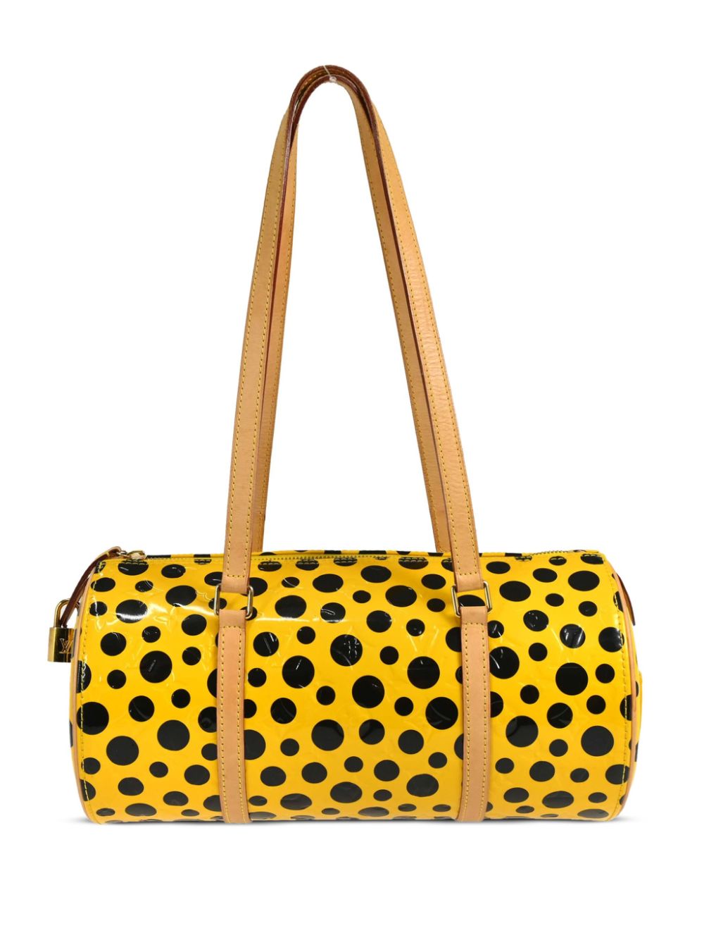 Louis Vuitton Pre-Owned x Yayoi Kusama 2012 Monogram Vernis Dots Infinity Papillon handbag - Yellow von Louis Vuitton Pre-Owned