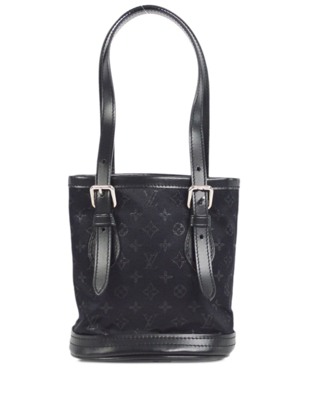 Louis Vuitton Pre-Owned 2001 mini satin bucket bag - Black von Louis Vuitton Pre-Owned