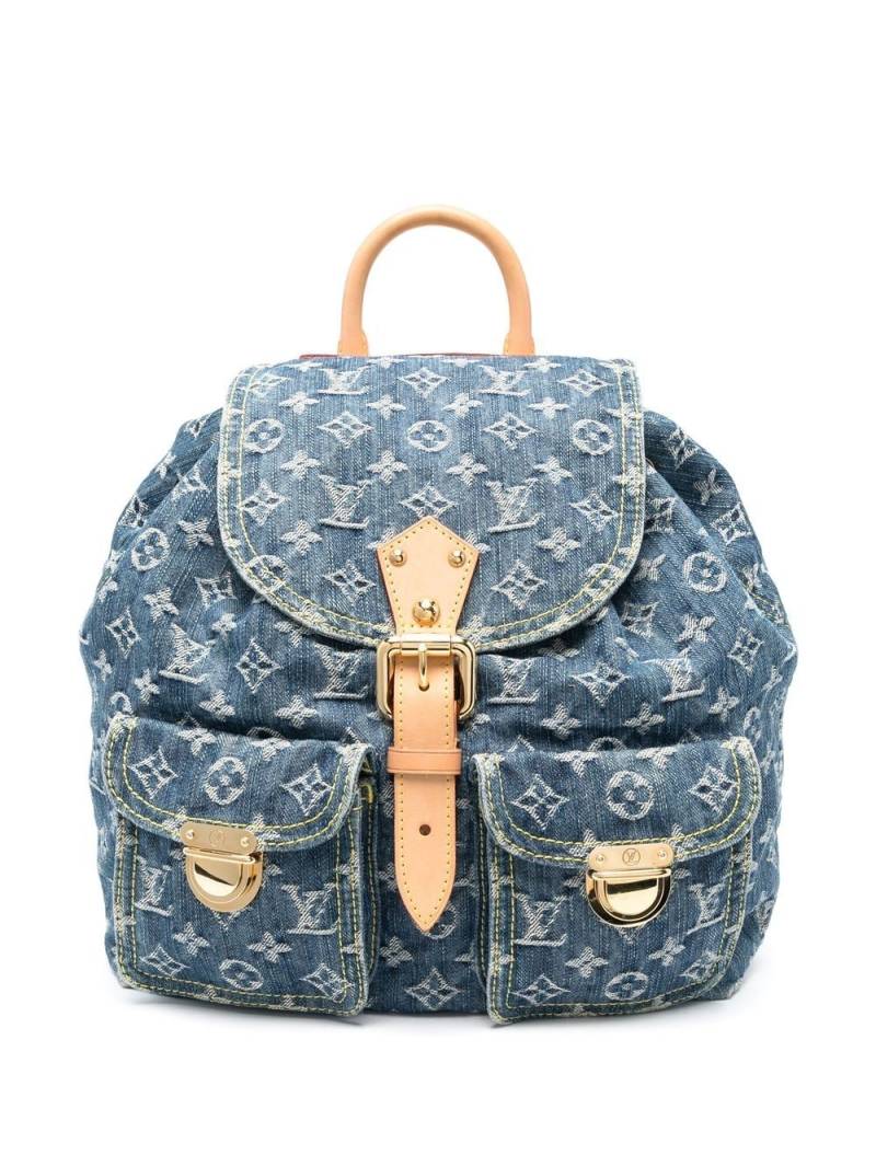 Louis Vuitton Pre-Owned 2003 monogram denim backpack - Blue von Louis Vuitton Pre-Owned