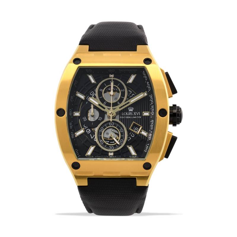 Chronograph Uhr Herren Black 43mm von LOUIS XVI