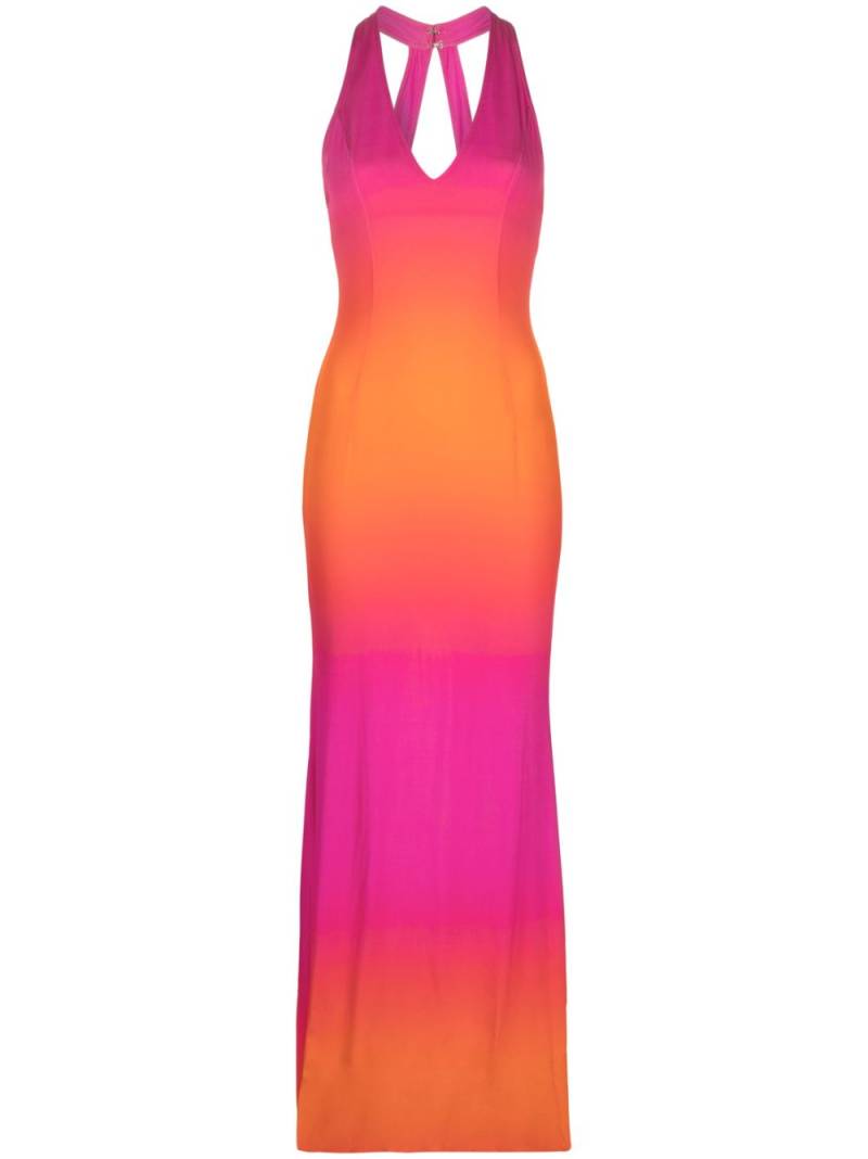 Louisa Ballou printed maxi dress - Pink von Louisa Ballou