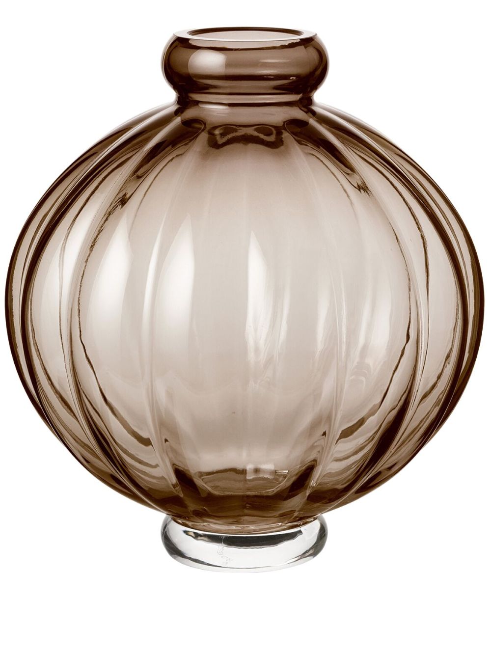 Louise Roe Balloon 01 glass vase (25cm) - Brown von Louise Roe