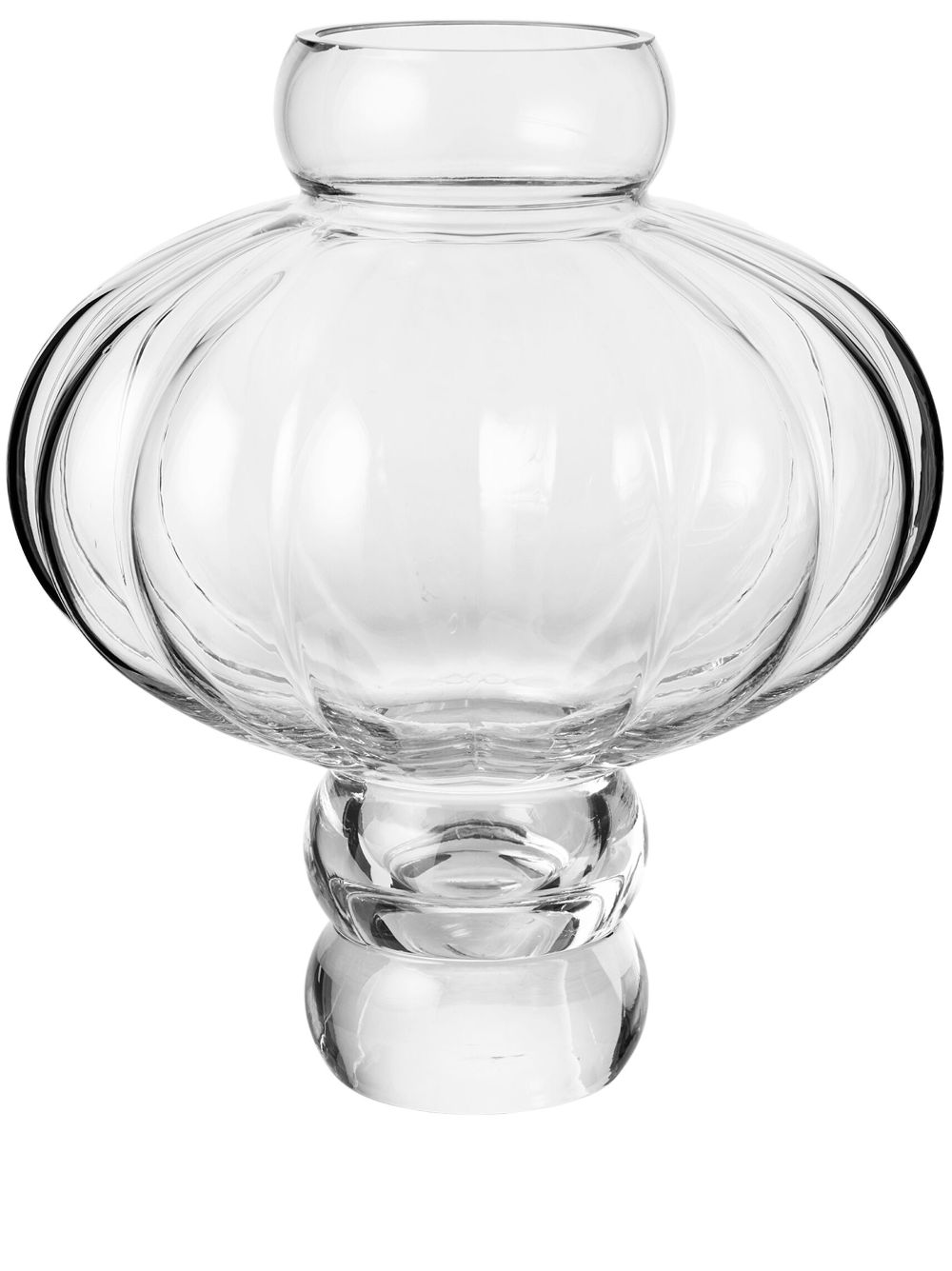 Louise Roe Balloon 02 glass vase - White von Louise Roe