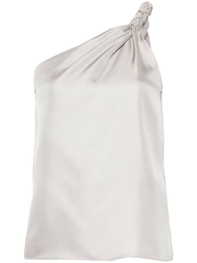 Loulou Studio Adiran asymmetrical silk top - Grey von Loulou Studio