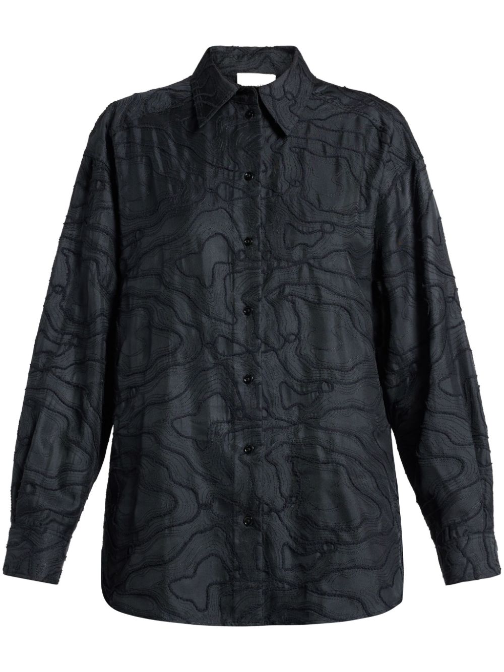 Loulou Studio Adonis shirt - Black von Loulou Studio