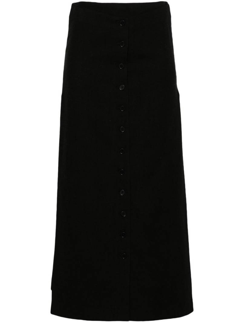 Loulou Studio Atriblack buttoned skirt von Loulou Studio