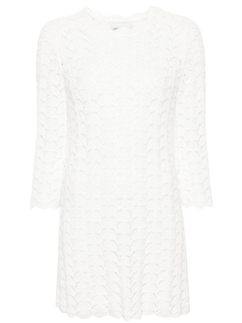 Loulou Studio Ditu open-knit minidress - Neutrals von Loulou Studio