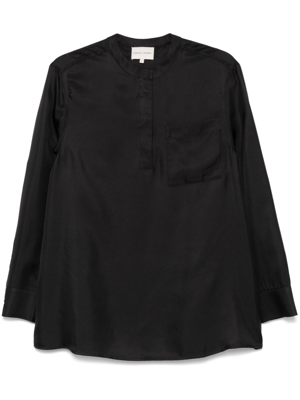 Loulou Studio Eden blouse - Black von Loulou Studio