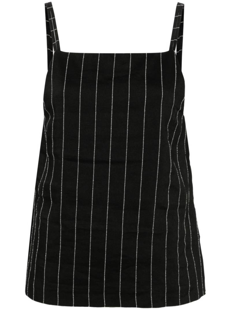 Loulou Studio Eos striped tank top - Black von Loulou Studio