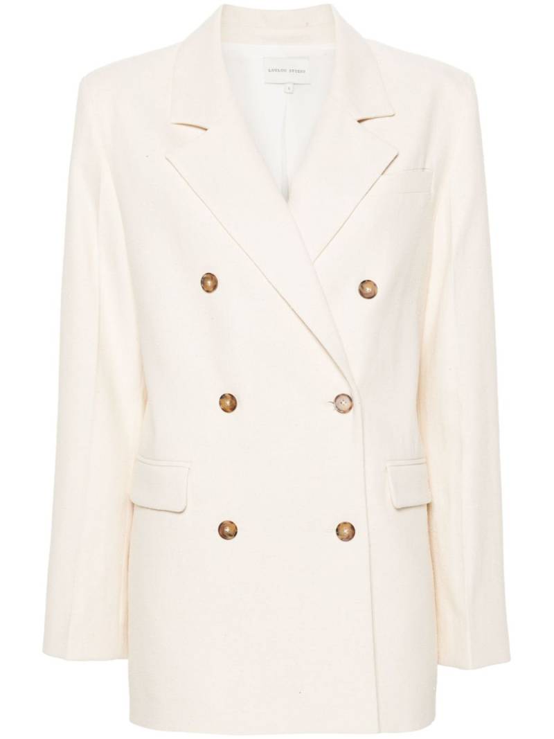 Loulou Studio Gorak double-breasted blazer - White von Loulou Studio