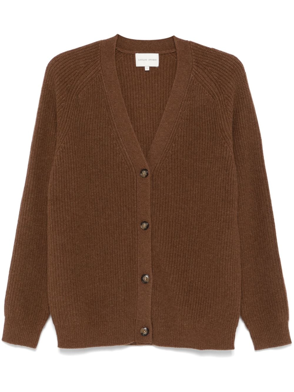 Loulou Studio Leka cardigan - Brown von Loulou Studio