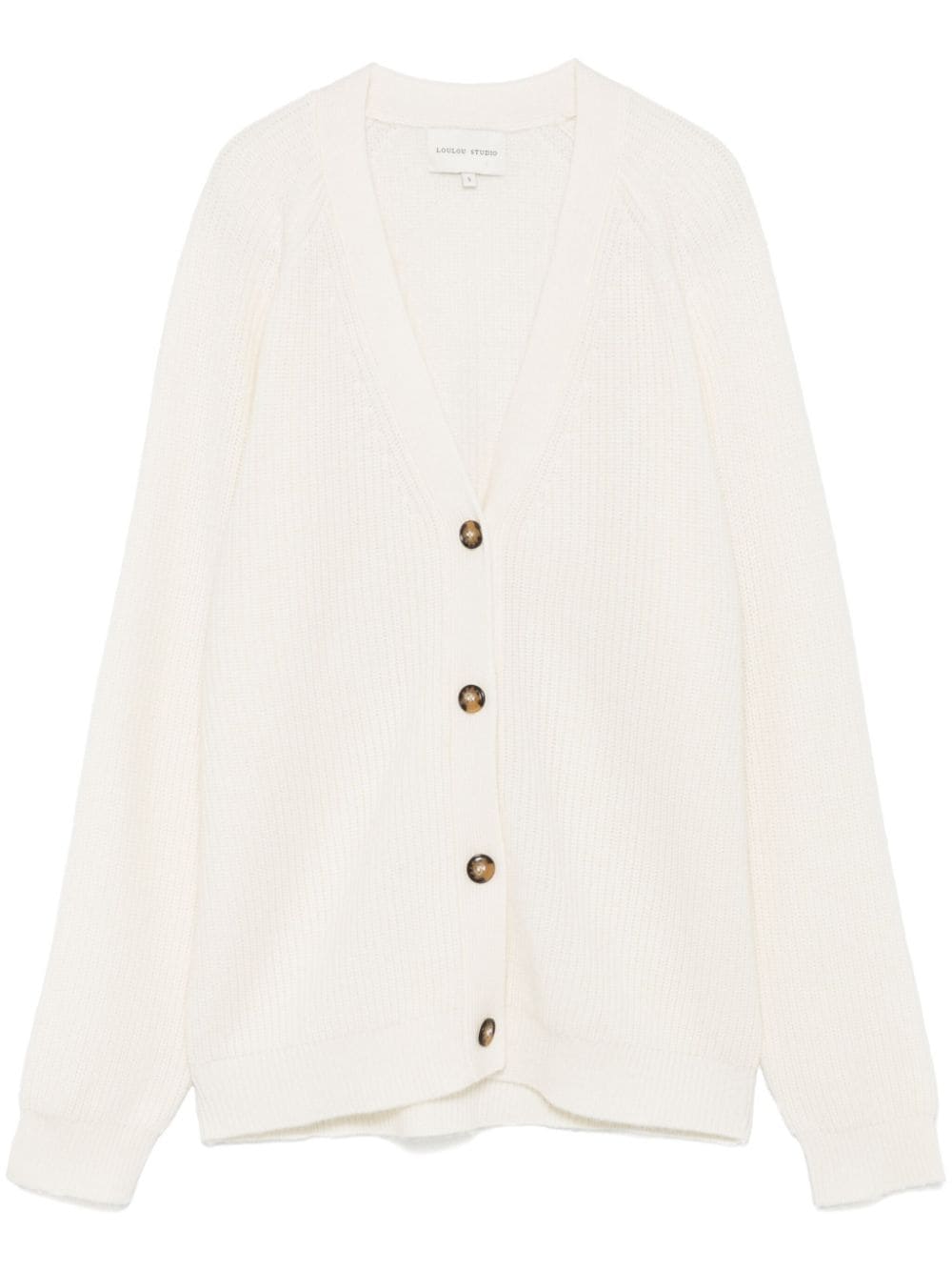 Loulou Studio Leka cardigan - White von Loulou Studio