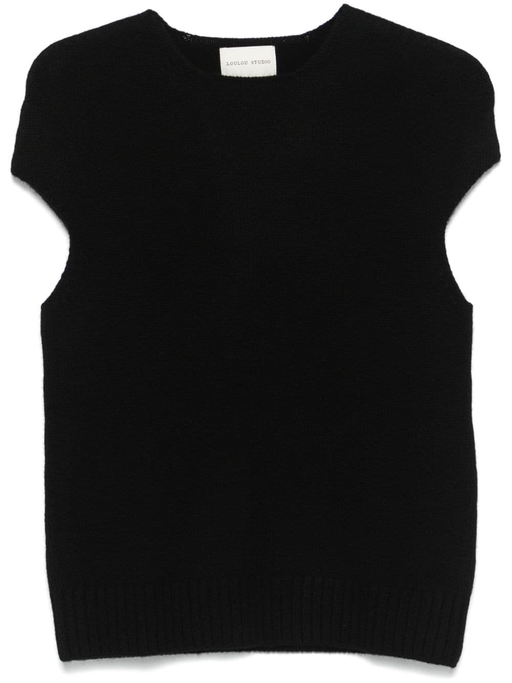 Loulou Studio Nereus top - Black von Loulou Studio