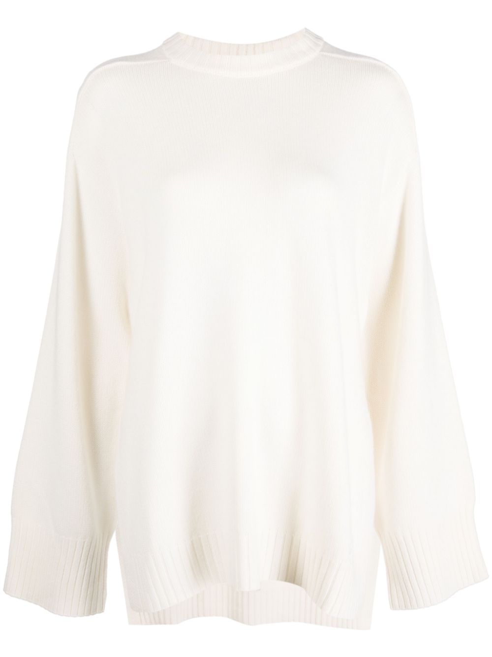 Loulou Studio Safi wool-blend crew-neck jumper - White von Loulou Studio