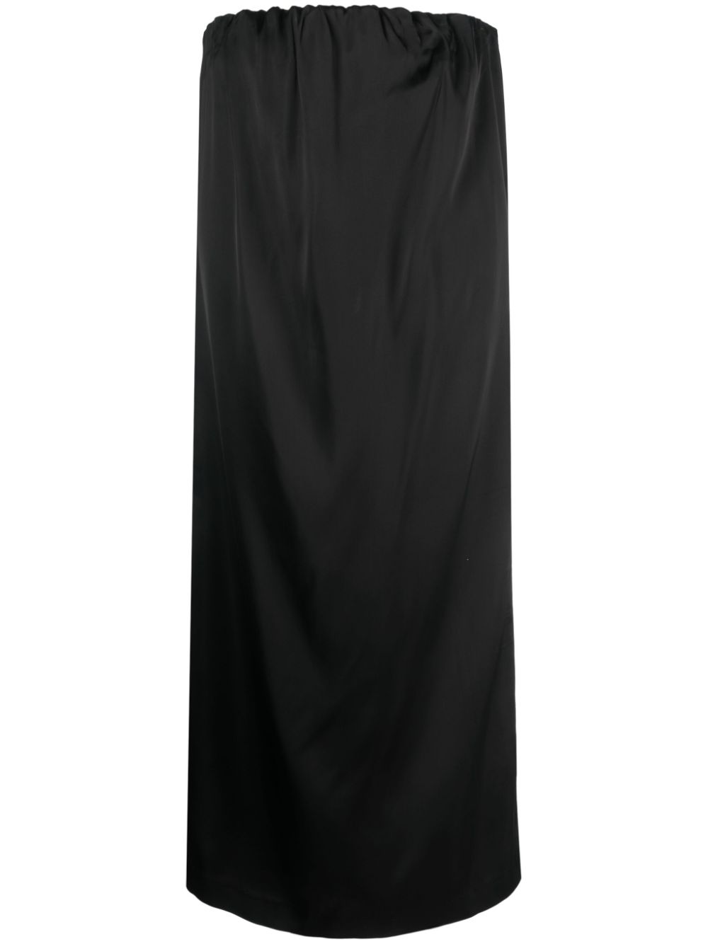 Loulou Studio Siple strapless satin midi dress - Black von Loulou Studio