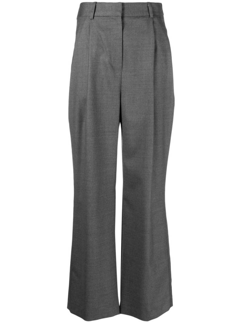 Loulou Studio Solo pleated flared trousers - Grey von Loulou Studio