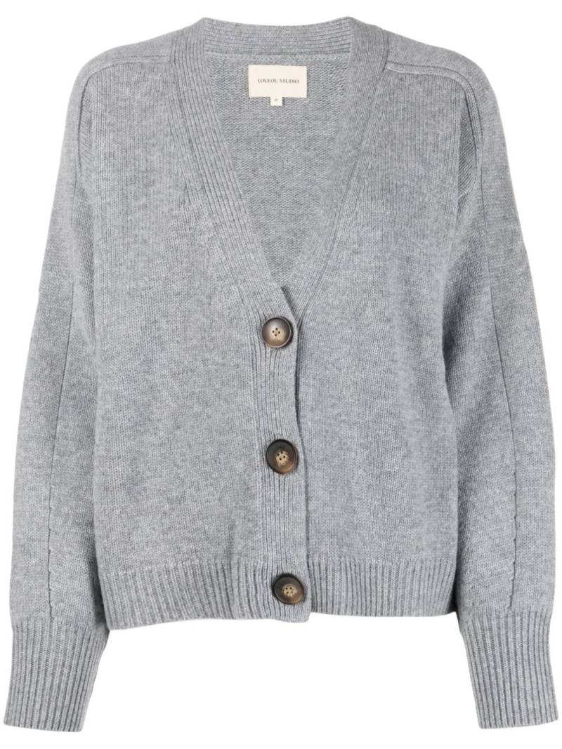 Loulou Studio cashmere-blend cardigan - Grey von Loulou Studio