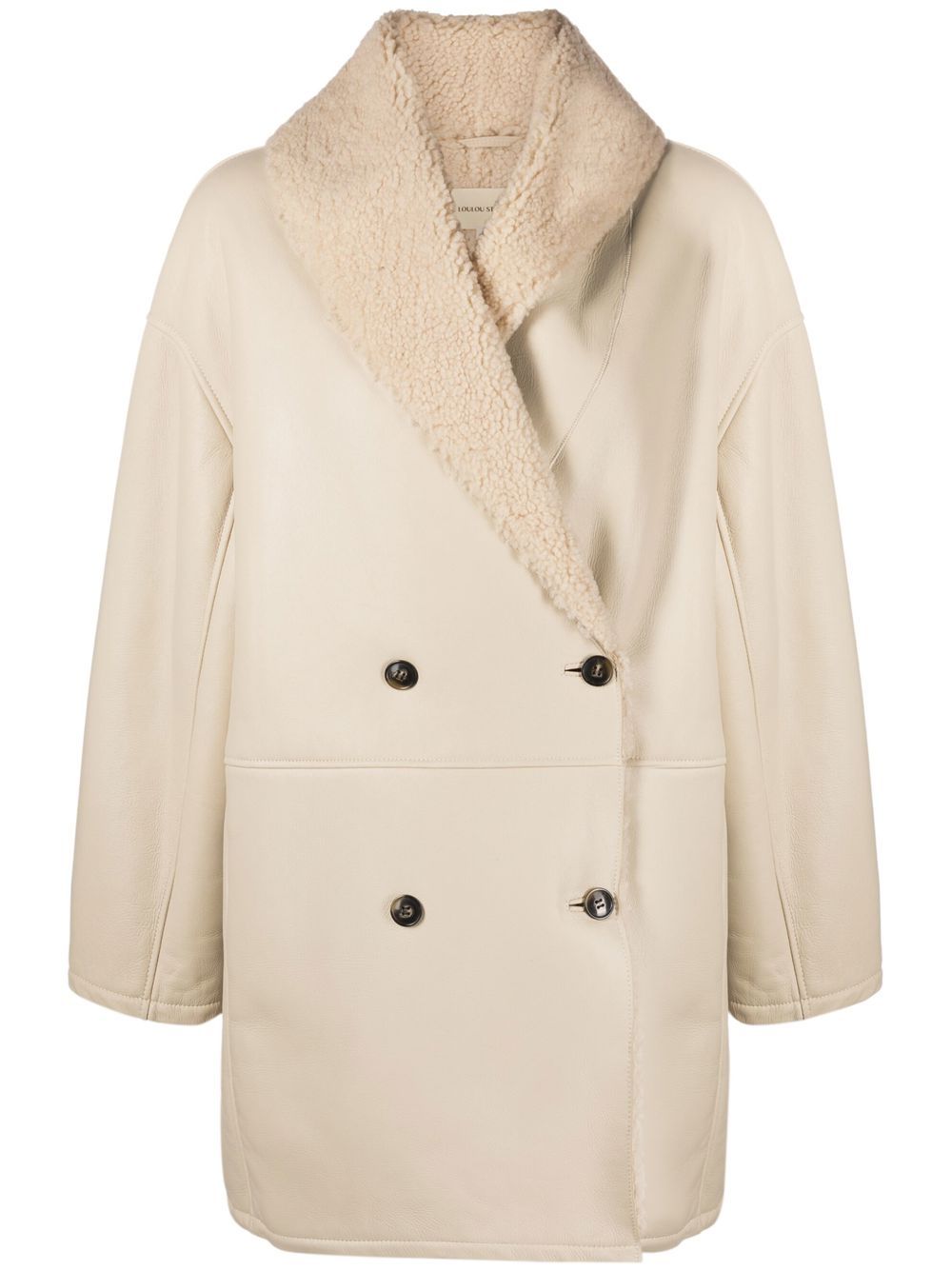 Loulou Studio double-breasted coat - Neutrals von Loulou Studio