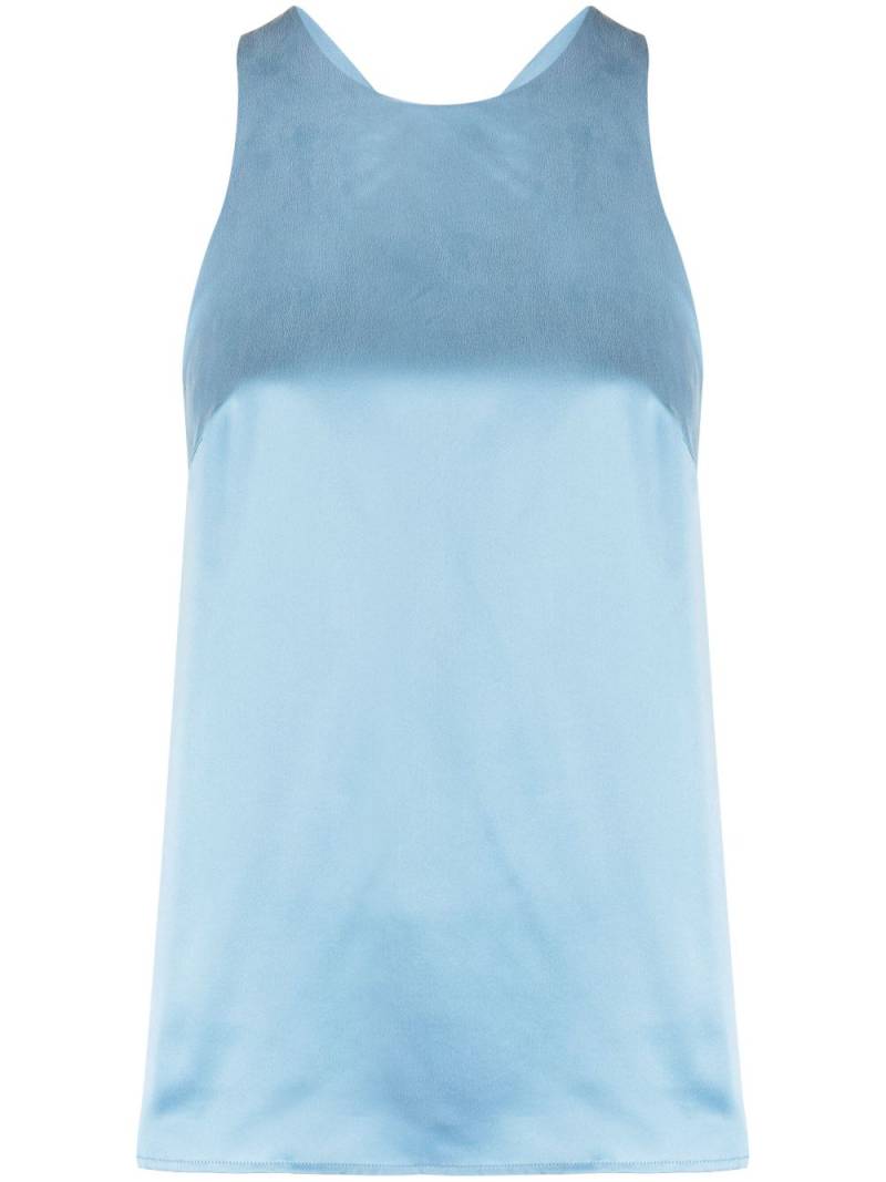 Loulou Studio halterneck silk tank top - Blue von Loulou Studio