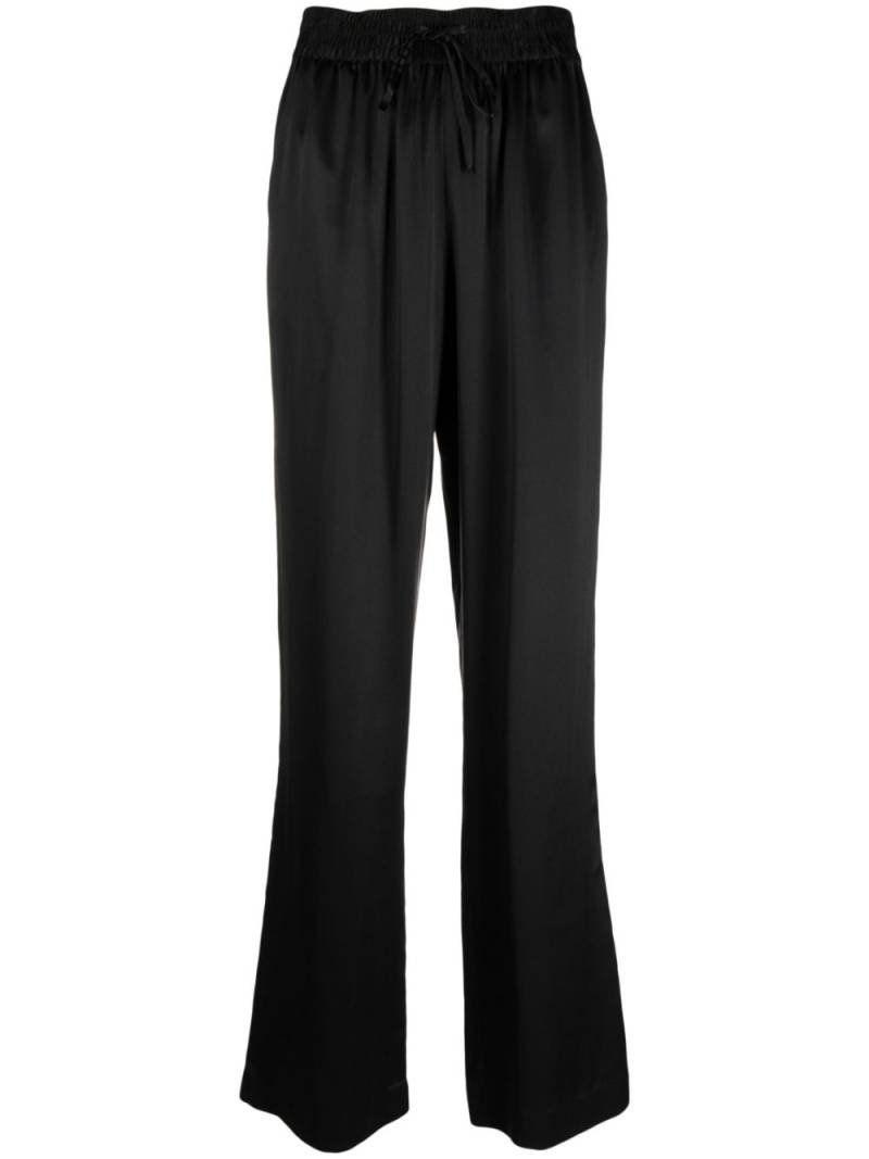 Loulou Studio high-waisted silk pants - Black von Loulou Studio