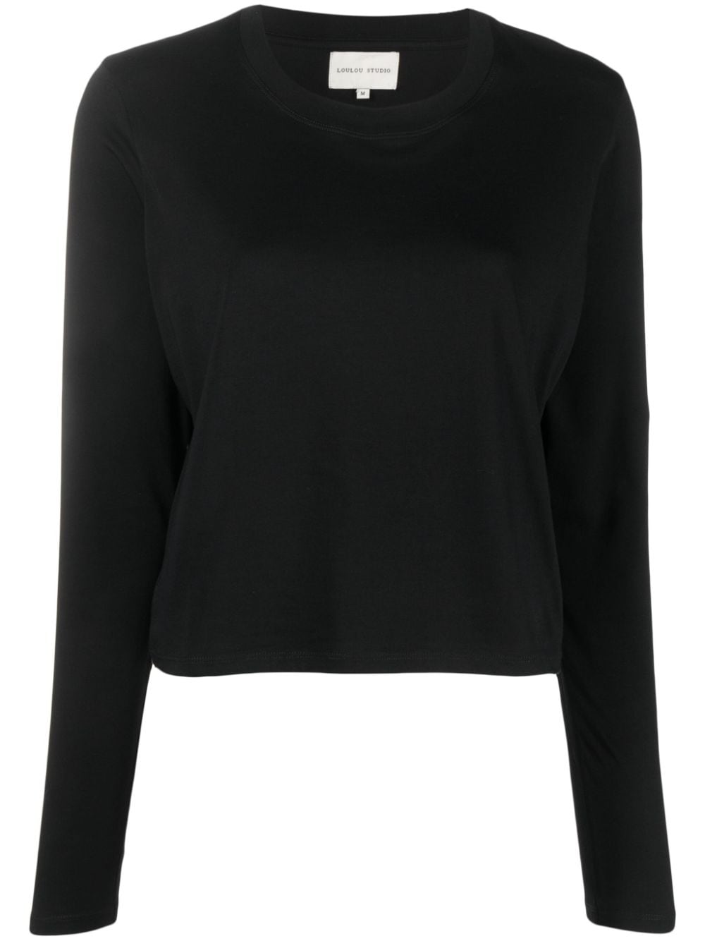 Loulou Studio long-sleeve cotton T-shirt - Black von Loulou Studio