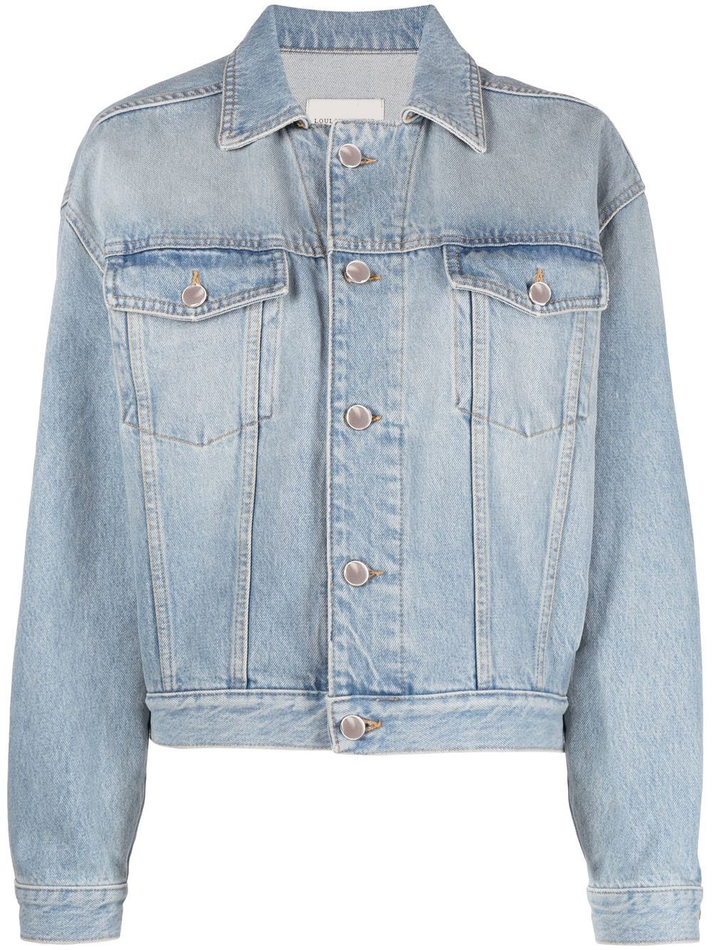 Loulou Studio long-sleeved denim jacket - Blue von Loulou Studio