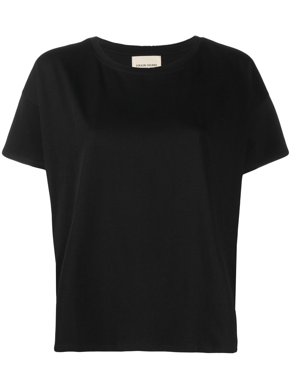 Loulou Studio oversized cotton T-shirt - Black von Loulou Studio