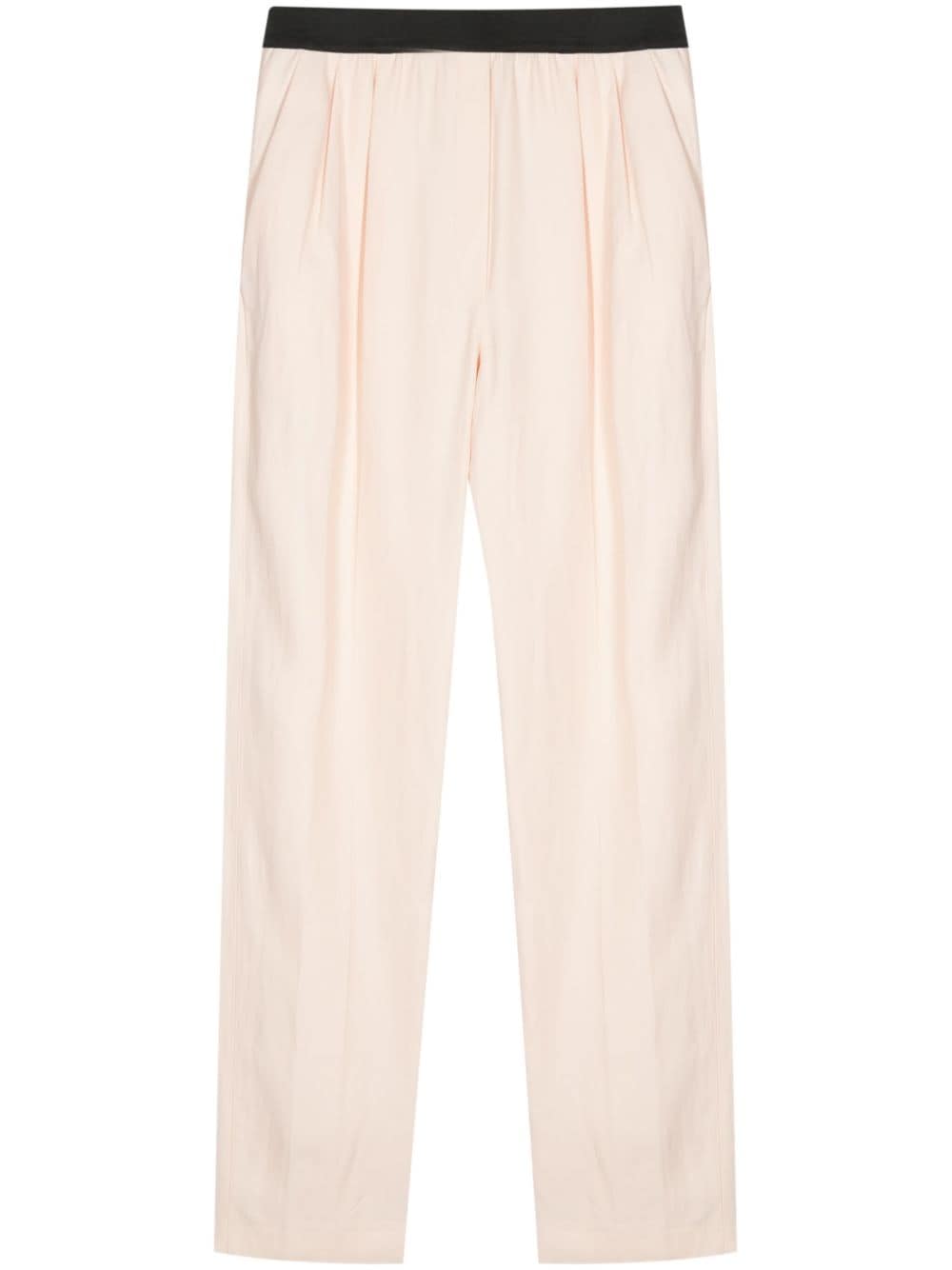 Loulou Studio pleat-detail twill trousers - Pink von Loulou Studio