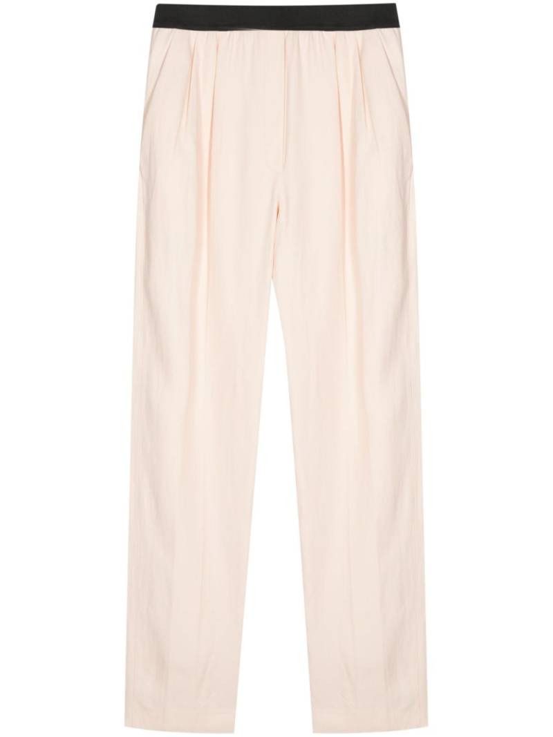 Loulou Studio pleat-detail twill trousers - Pink von Loulou Studio