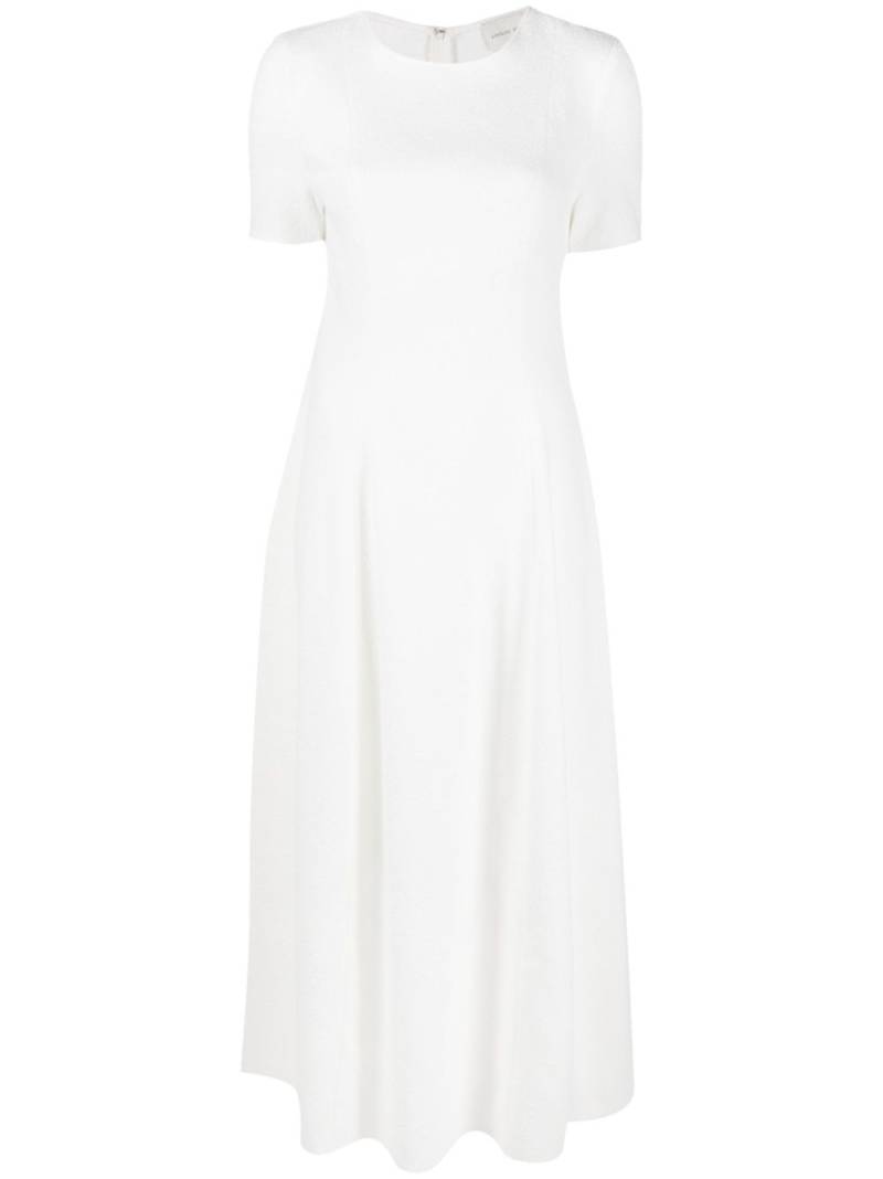 Loulou Studio short-sleeve midi dress - White von Loulou Studio