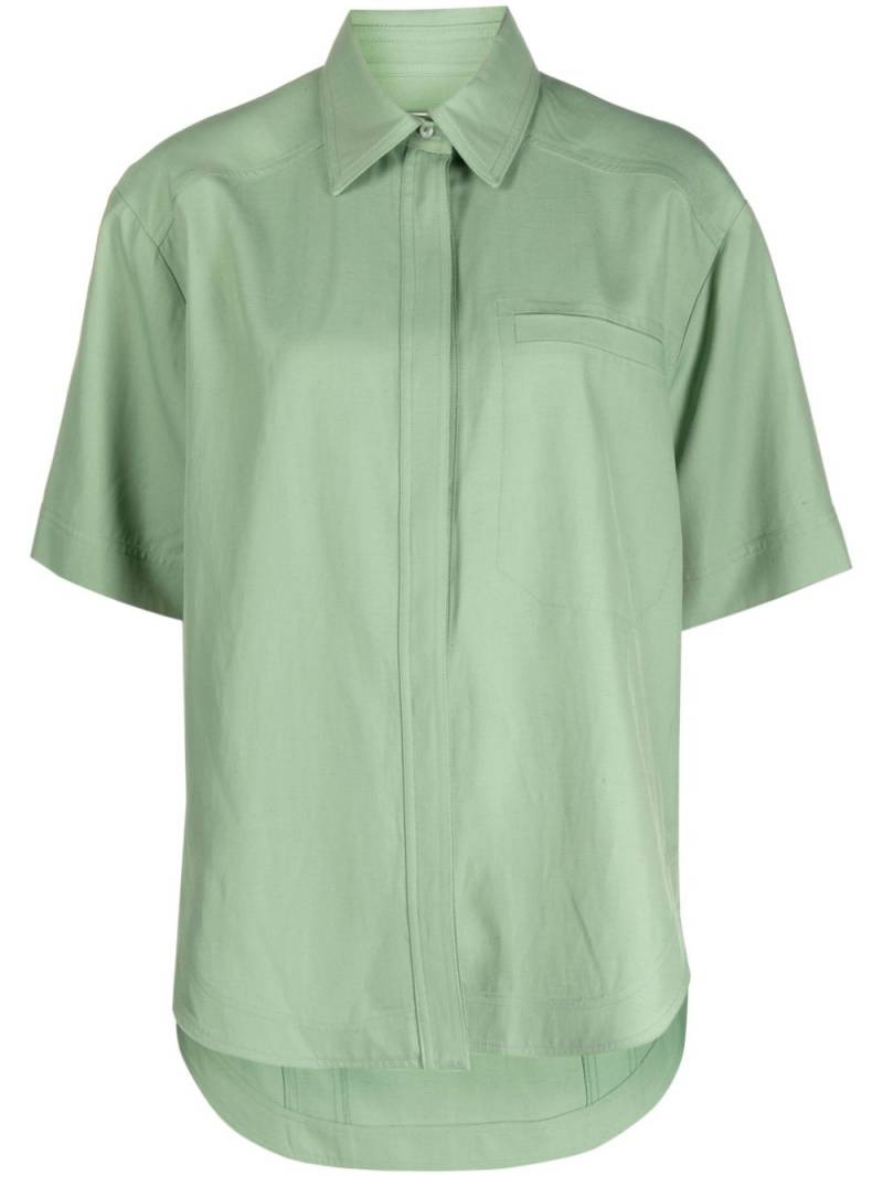 Loulou Studio short-sleeved shirt - Green von Loulou Studio