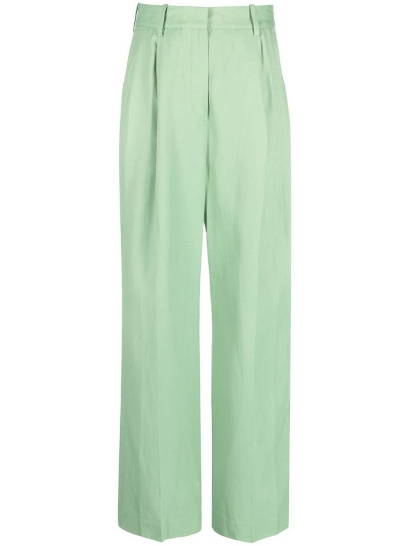 Loulou Studio straight-leg tailored trousers - Green von Loulou Studio