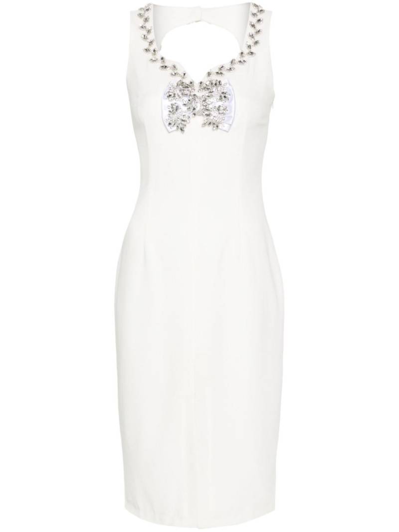 Loulou Odelle crystal-embellished midi dress - White von Loulou