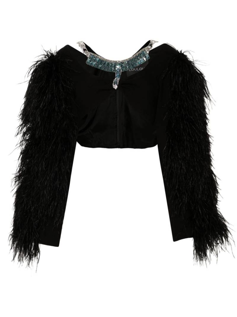 Loulou crystal-embellished top - Black von Loulou