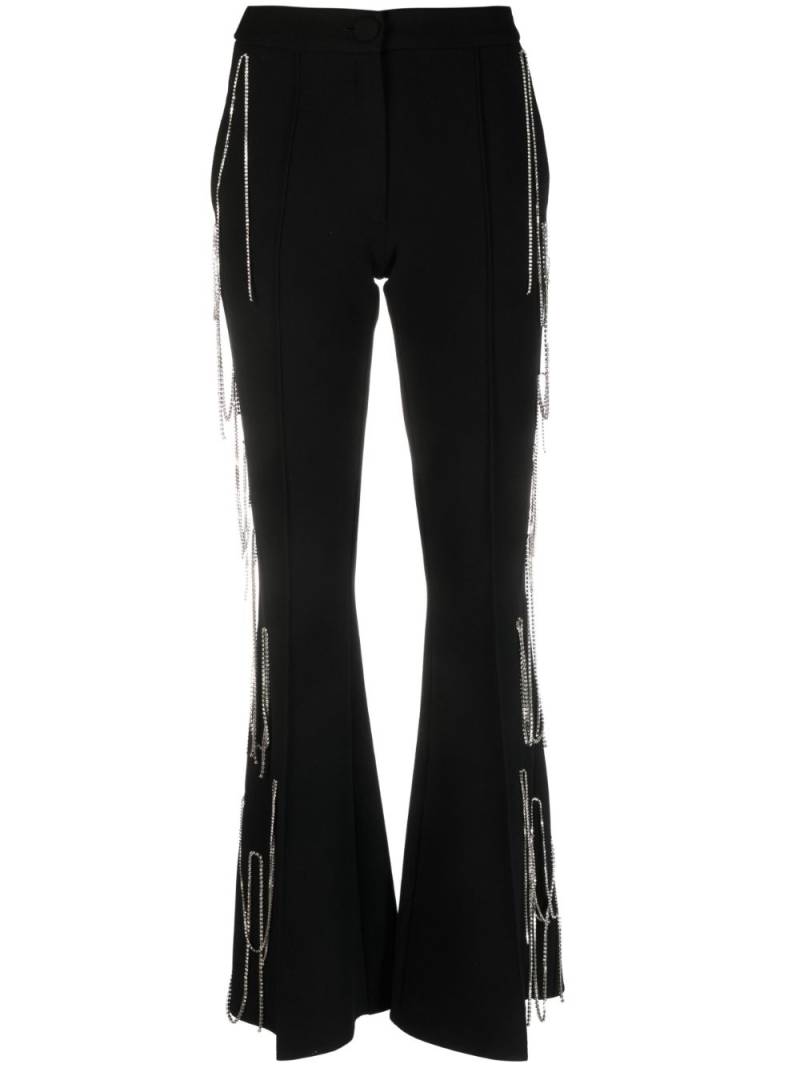 Loulou crystal-fringe detail trousers - Black von Loulou