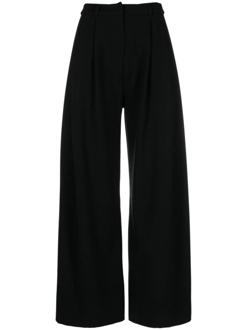 Loulou pleat-detail palazzo pants - Black von Loulou