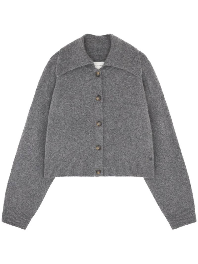 Loulou sailor collar cardigan - Grey von Loulou