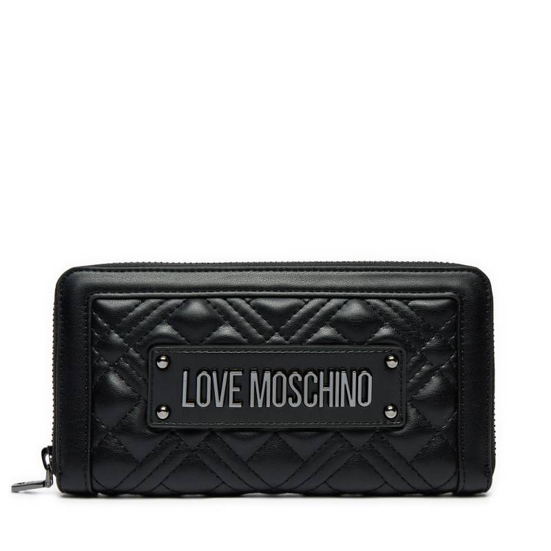 Große Damen Geldbörse LOVE MOSCHINO JC5600PP1LLA000A Schwarz von Love Moschino