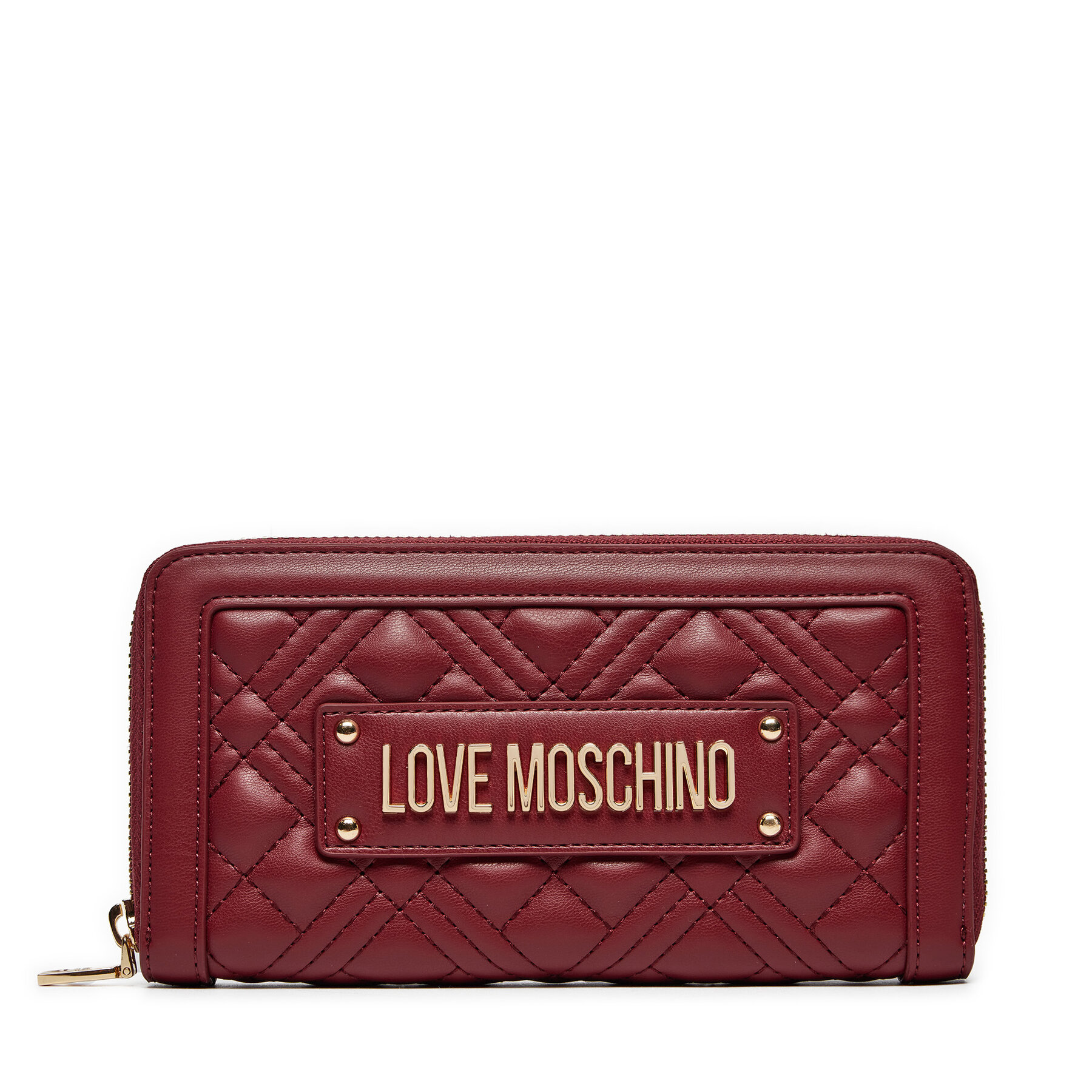 Große Damen Geldbörse LOVE MOSCHINO JC5600PP1LLA0552 Dunkelrot von Love Moschino