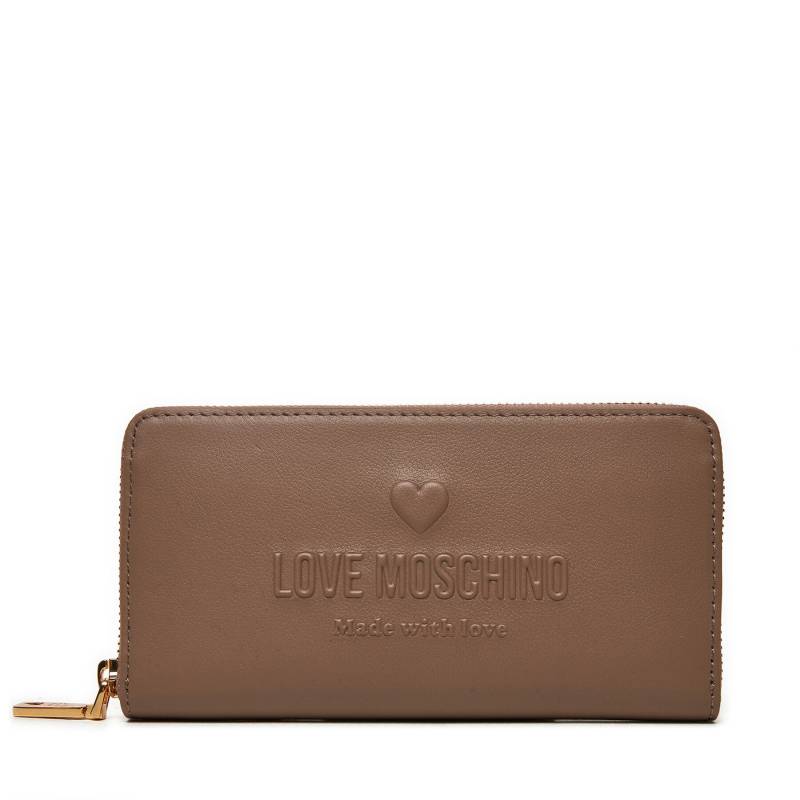 Große Damen Geldbörse LOVE MOSCHINO JC5629PP1LL1020A Braun von Love Moschino