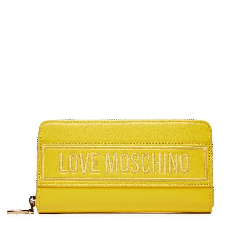 Große Damen Geldbörse LOVE MOSCHINO JC5640PP0IKG140A Gelb von Love Moschino