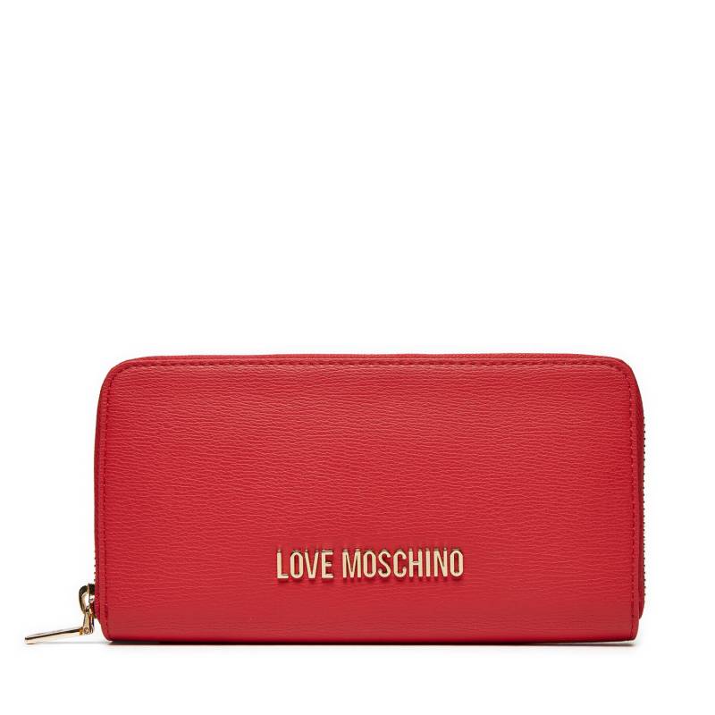 Große Damen Geldbörse LOVE MOSCHINO JC5700PP0LLD0500 Rot von Love Moschino