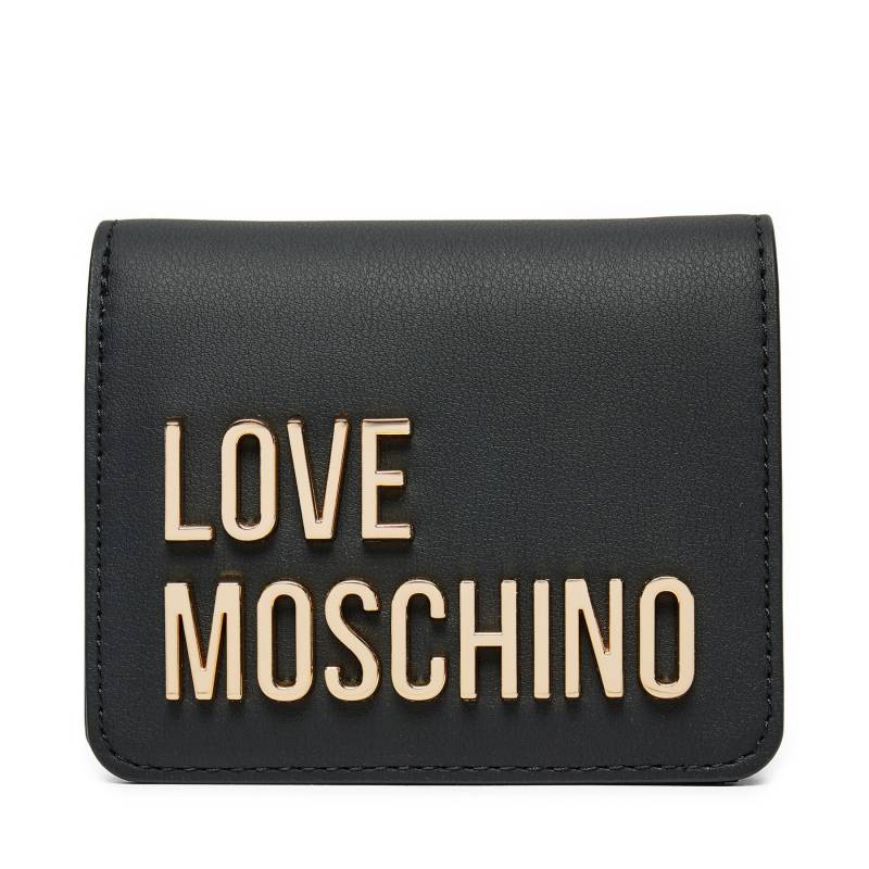 Kleine Damen Geldbörse LOVE MOSCHINO JC5612PP1LKD0000 Schwarz von Love Moschino