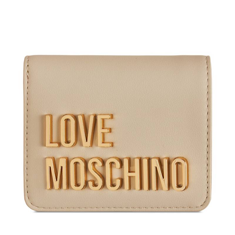 Kleine Damen Geldbörse LOVE MOSCHINO JC5612PP1LKD0110 Écru von Love Moschino