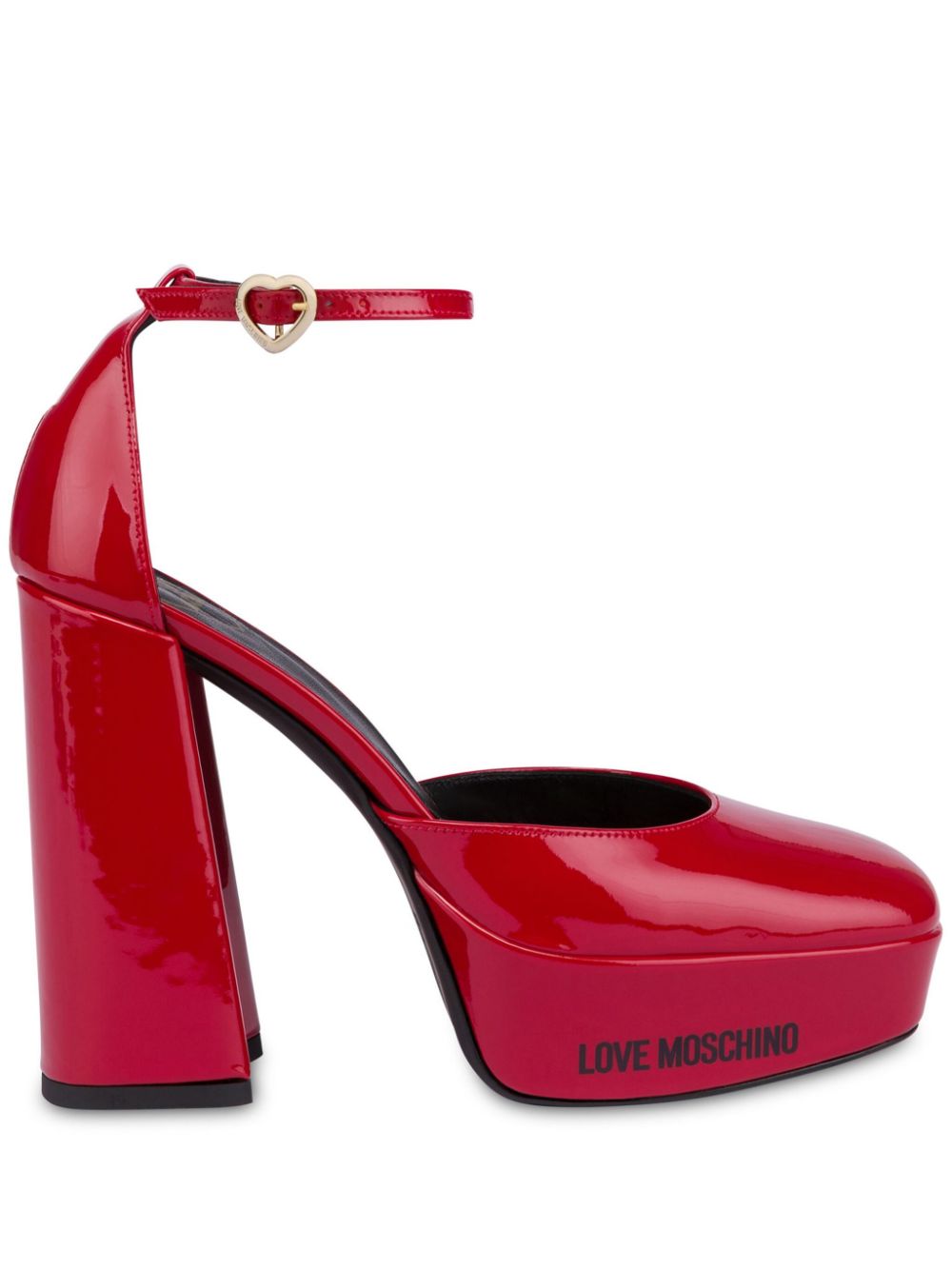 Love Moschino 120mm Mary Jane pumps - Red von Love Moschino