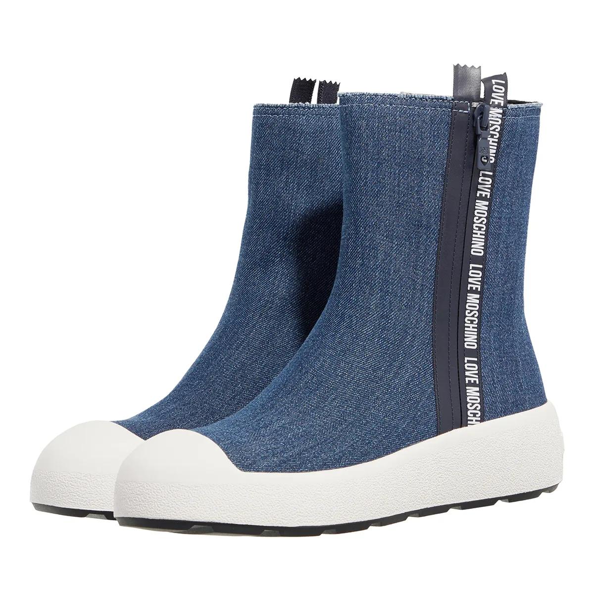 Love Moschino Boots & Stiefeletten - Race Love Sneakers Donna - Gr. 35 (EU) - in Blau - für Damen von Love Moschino