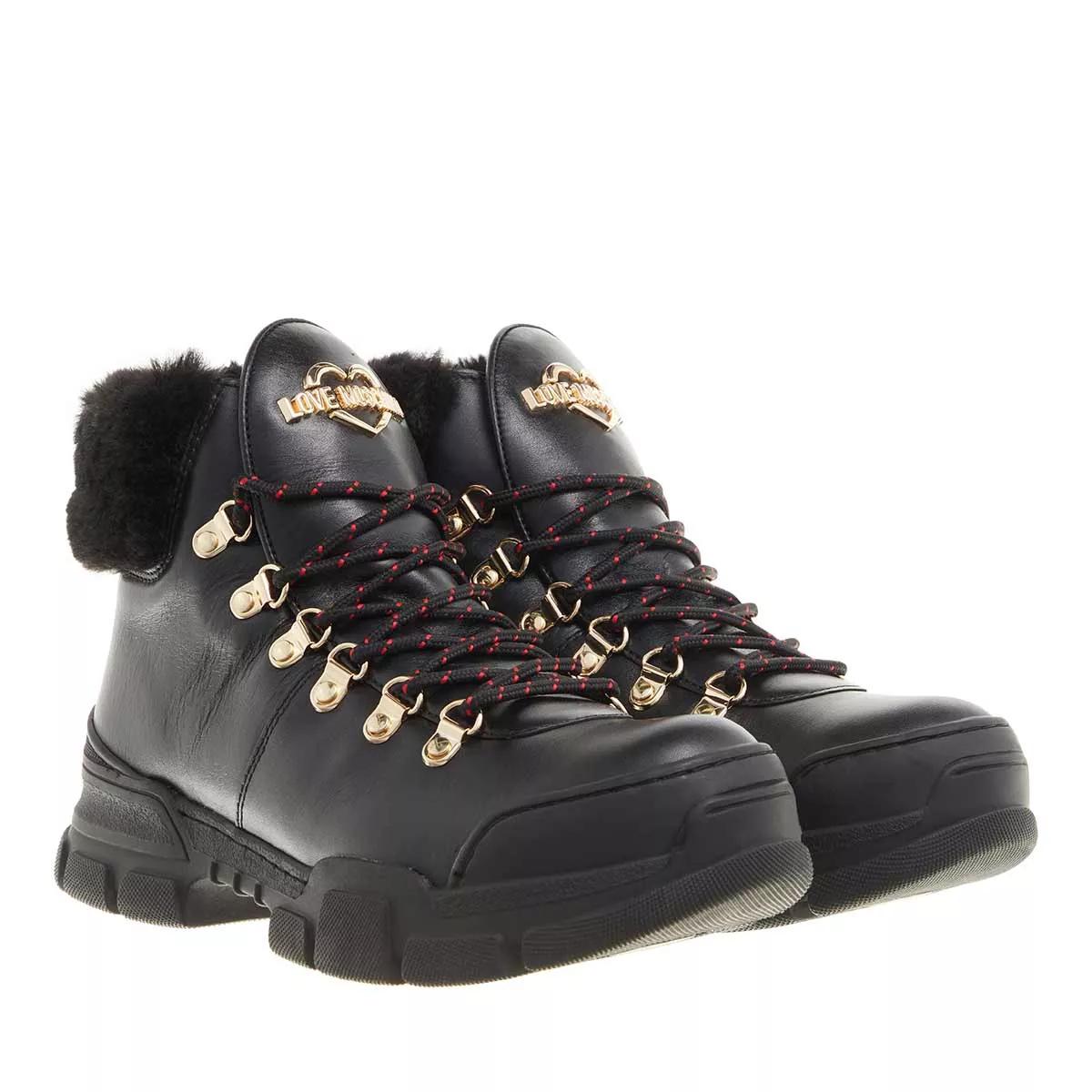 Love Moschino Boots & Stiefeletten - Sneakerd.Trek45 Vitello+Softpl - Gr. 39 (EU) - in Schwarz - für Damen von Love Moschino